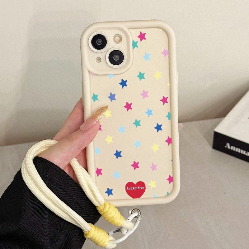 เคสสำหรับ VIVO Y21 Y21s Y21T Y21E Y21A Y21G Y22s Y22 Y33T Y33s เคสโทรศัพท์ถุงแอปเปิ้ลหนึ่งถุงดาวซิลิโคนสายคล้องกันกระแทก ราคา ถูกที่สุด ดีลบีเคเค แกลเลอรีภาพที่ 8