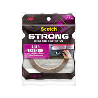 เทปกาวสองหน้าแรงยึดติดสูงสำหรับติดชิ้นส่วนรถยนต์ SCOTCH  ขนา…