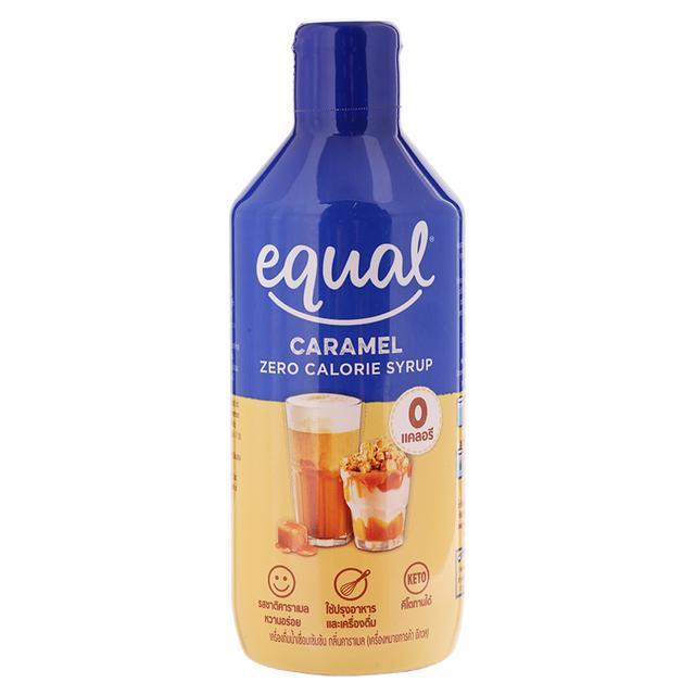 🍓 อิควลเครื่องดื่มน้ำเชื่อมเข้มข้นกลิ่นคาราเมล 320มล. 🍒 Equal Concentrated Caramel Flavor Syrup Drin