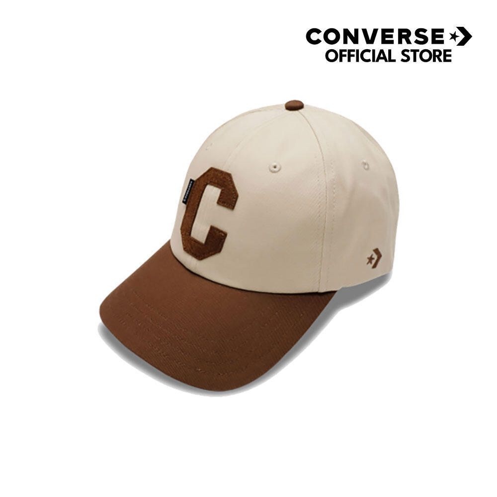 CONVERSE หมวก CONVERSE VARSITY C BASEBALL CAP BROWN 1251365CU_S6BRXX