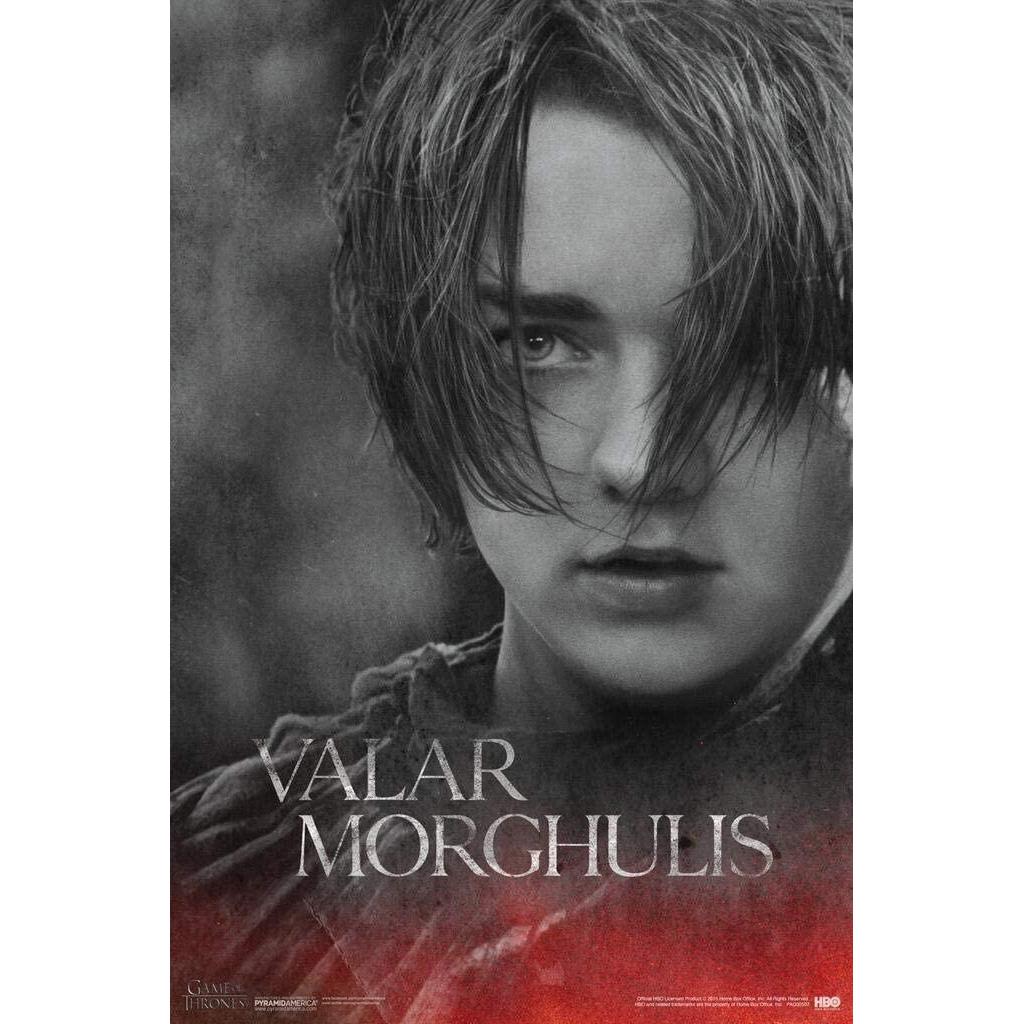 Pyramid America Game of Thrones Valar Morghulis Arya Stark HBO ยุคกลางแฟนตาซีทีวีโทรทัศน์ Series ยืด