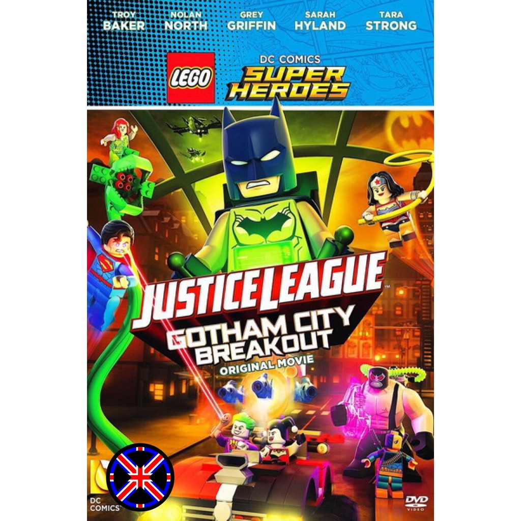 ดีวีดี การ์ตูน พากย์เสียงไทย LEGO DC Comics Super Heroes Justice League Gotham City Breakout เลโก้ จ