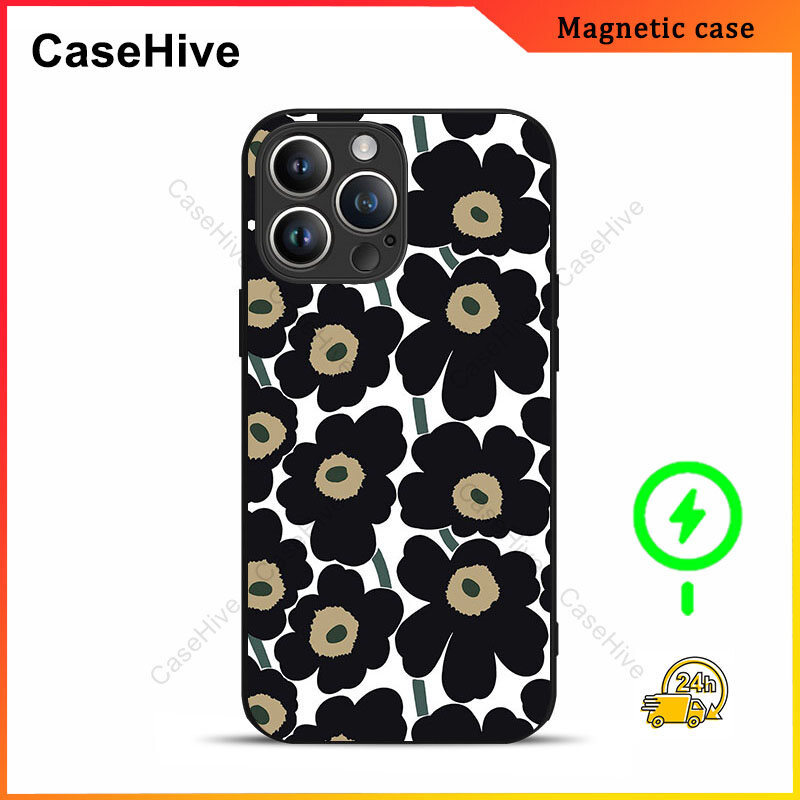 เคสโทรศัพท์ดอกไม้สําหรับ iPhone 17 Pro Max / iPhone 16 Pro Max / 15 Pro Max / 13 / Samsung Galaxy S2