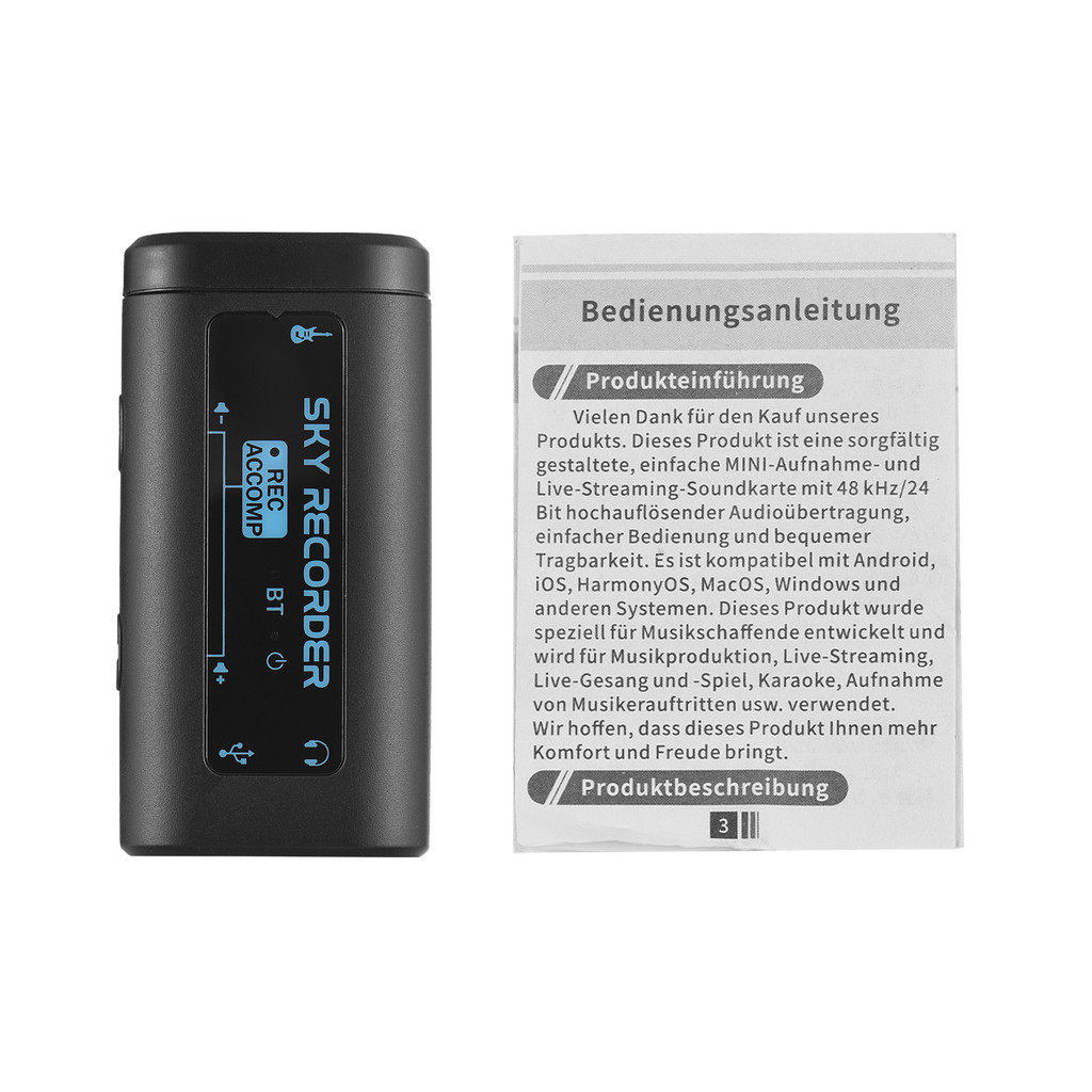 Torachel1-PH Audio Interface แบบพกพา Mini Recording Sound C