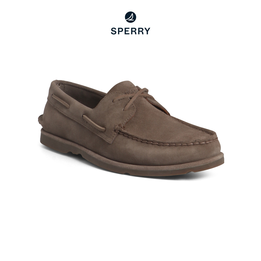 SPERRY A/O 2-EYE RIPPLE รองเท้าโบ๊ทชูส์ ผู้ชาย สีเทา ( BOAT - 14185890 )