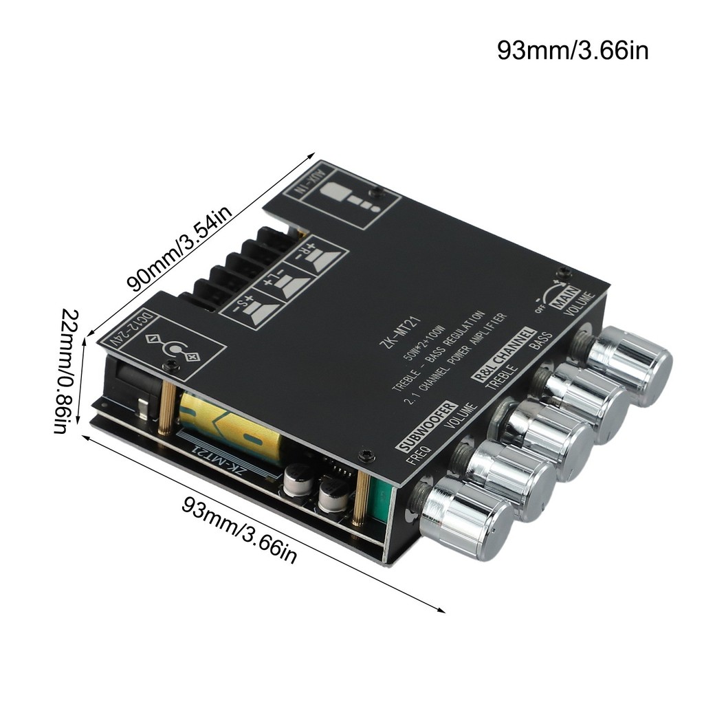 จัดส่งที่รวดเร็ว❤️ZK-MT21 AUX - ใช้งานร่วมกับ Power AmplifierBoard 2.1 ช่องโมดูลสําหรับ DIY