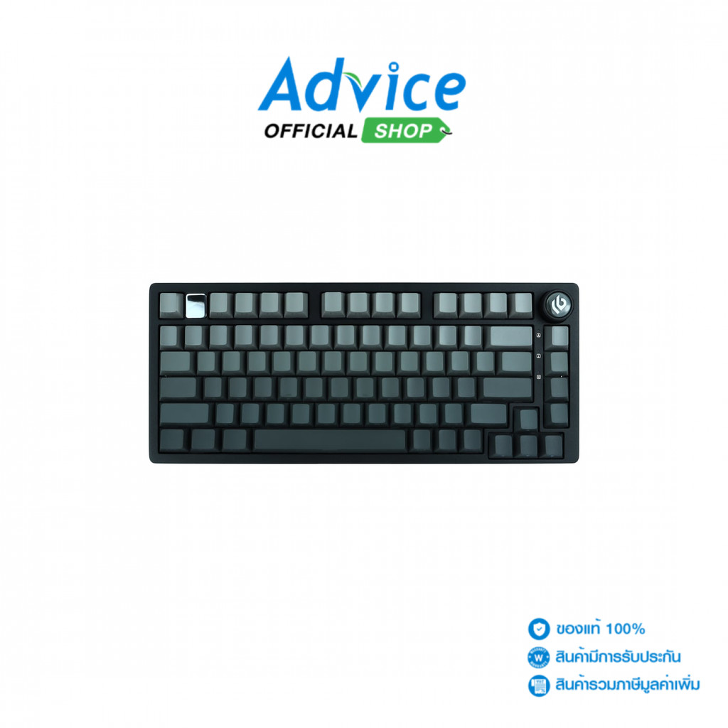 AULA KEYBOARD WIRELESS LEOBOG HI75C PRO GRADIENT BLACK (GREEN SWITCH/BLUETOOTH) - A0178064