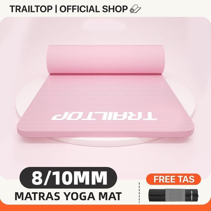 [READY] TrailTop เสื่อโยคะ NBR Sports Mat พร้อมกระเป๋าเสื่อโยคะกันลื่นพรมกีฬา