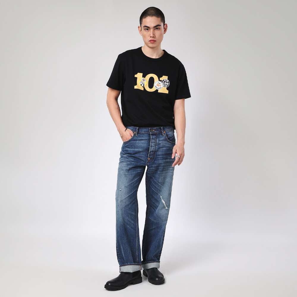 LEE เสื้อยืดแขนสั้นผู้ชาย คอลเลคชั่น 101 ทรง Comfort รุ่น LE S126MTSSN13 สีดำ - รูปที่ 3