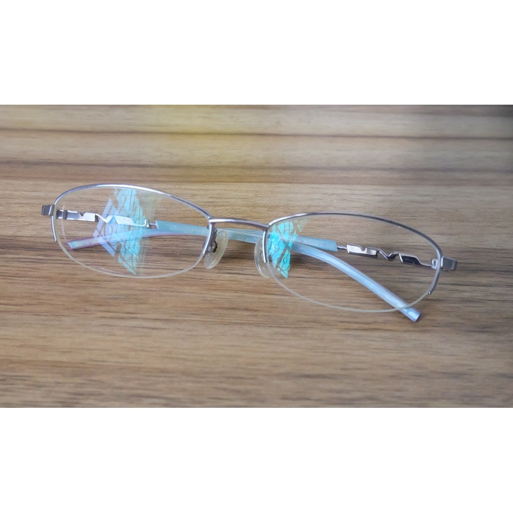 รีว้าย LV05035 Half Rim Glasses Size 52/14 128mm สีเงิน