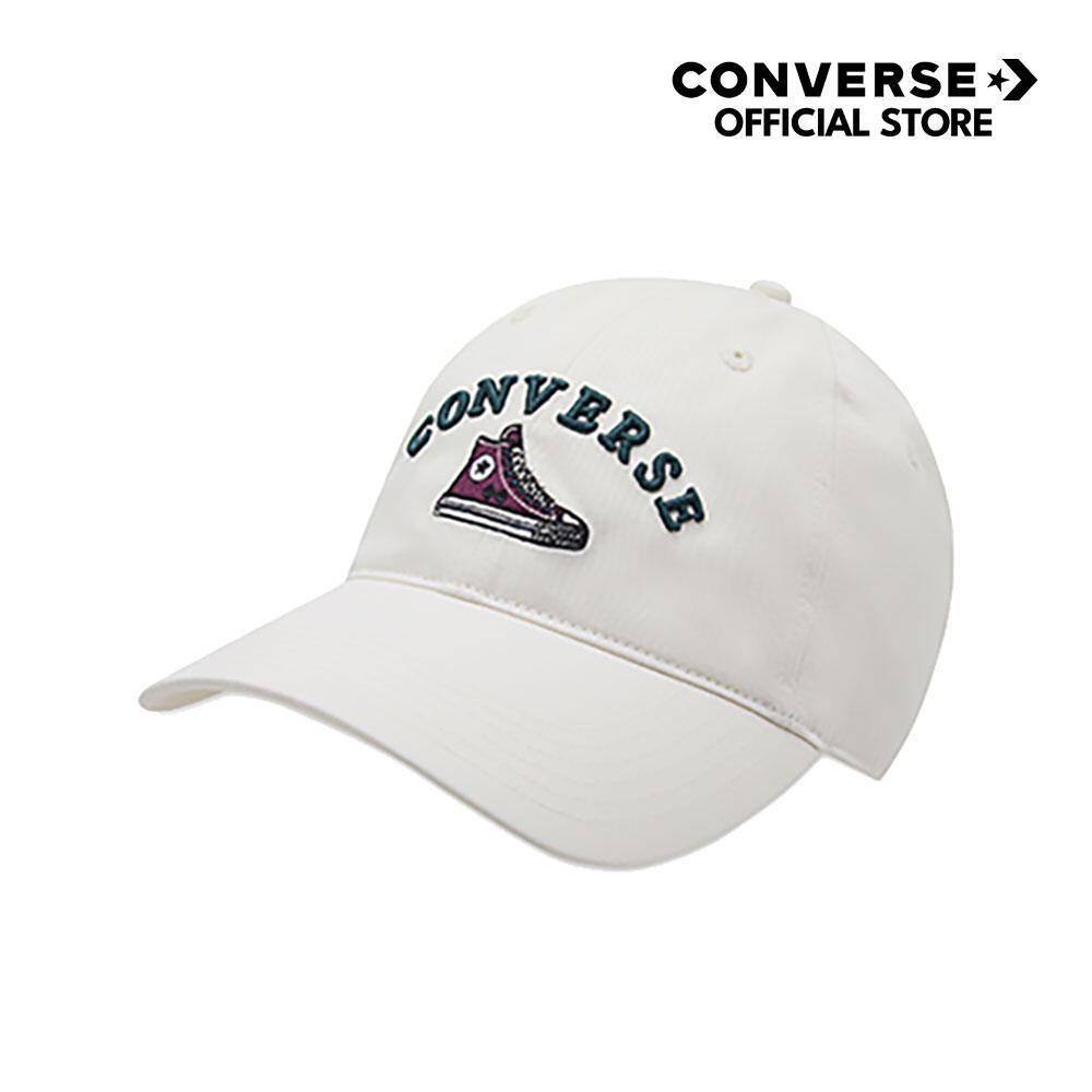 CONVERSE หมวก CONVERSE CHUCK RELAXED BASEBALL CAP CREAM