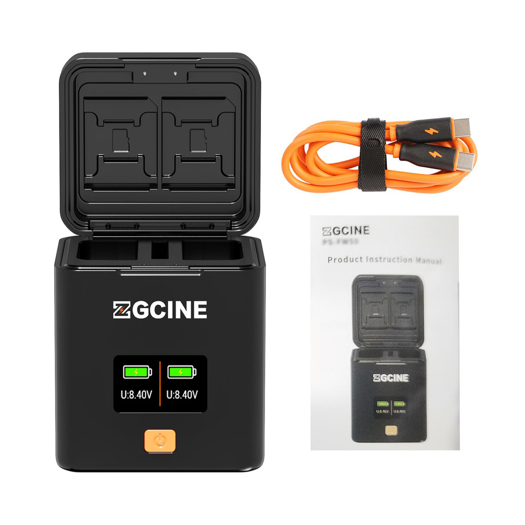 แบตเตอรี่กล้องสําหรับ NP-W126 NP-W126S แบตเตอรี่ 2 ช่องพร้อมช่องใส่การ์ด OLED หน้าจอ PD Fast กล่อง F