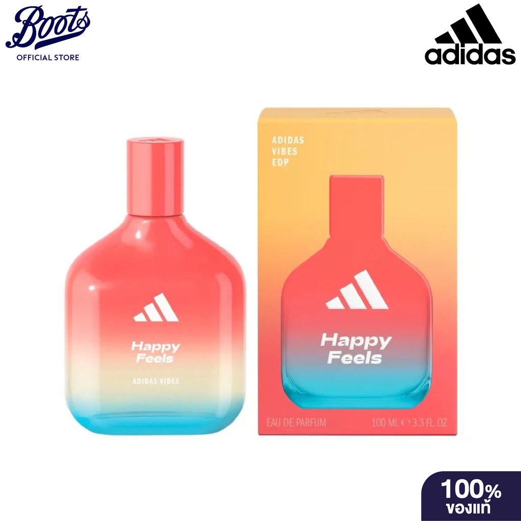 Adidas Vibes Edp Happy Feels 100Ml อาดิดาส ไวบส์ แฮปปี้ ฟีลส์ โอ เดอ พาร์ฟูม 100 มล.