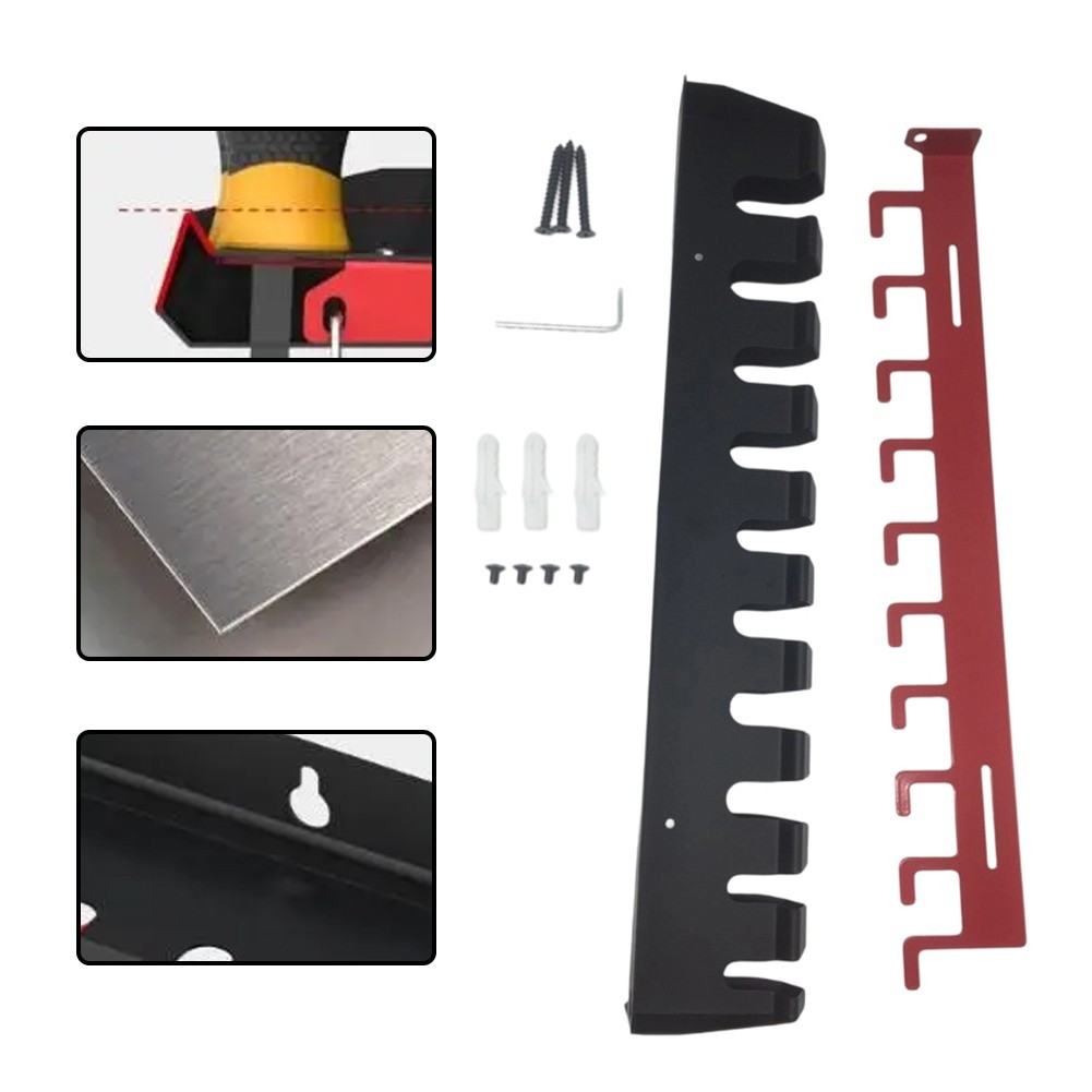 DOLL HOTVise Handle Holder Wall-Mounted Pliers Storage Rack Workshops Sheds Garages