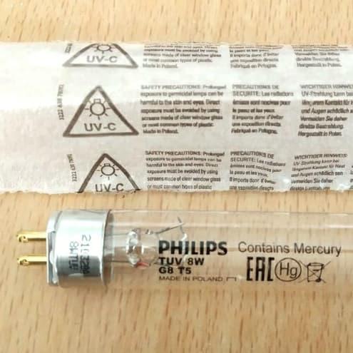 โคมไฟกรองน้ํา Philips Uv 8 วัตต์ T5 G8 T5 Ro ดั้งเดิม