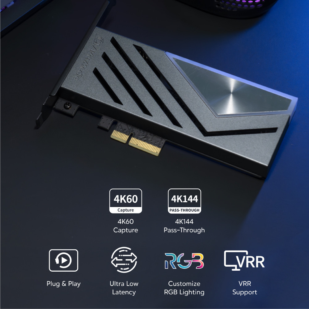 แคปเจอร์การ์ด AVER MEDIA GC575 LIVE GAMER 4K 2.1 ชนิดติดตั้งภายในสำหรับคอมพิวเตอร์_4