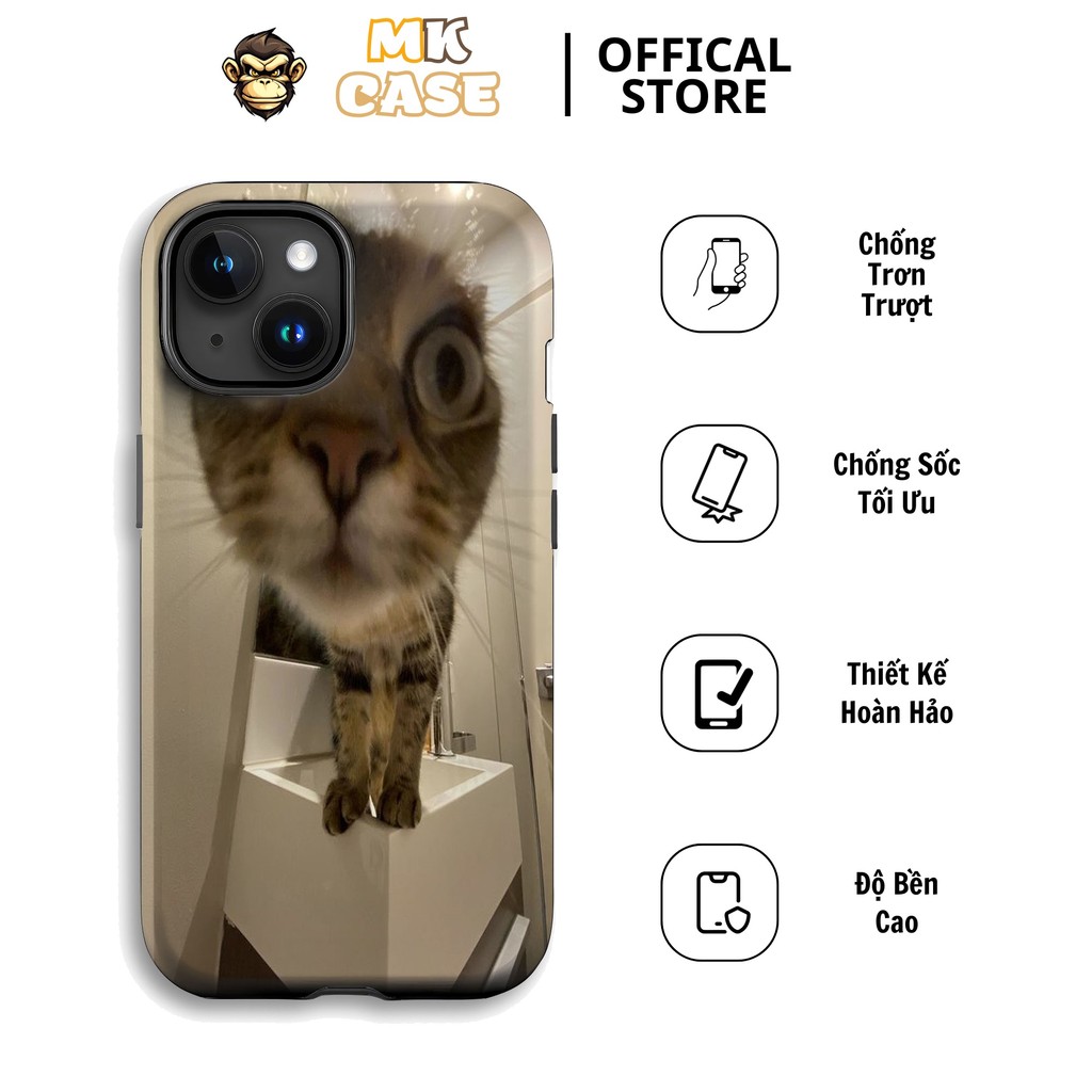 Unique Funny Cat Wide Lens iPhone Phone CASE MK CASE iPhone 11 12 13 14 15 16 Pro Max