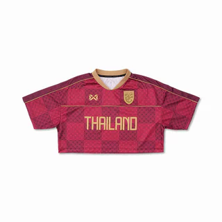 WARRIX เสื้อคอวีแขนสั้นครอป Football Lifestyle Oversize T-shirt Crop (WA-261FBWTH15)