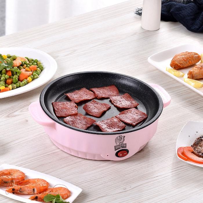 Reniaofficial ELECTRIC GRILL MULTIFUNCTIONAL ELECTRIC GRILL TRAY BBQ COOKER ELECTRIC PAN