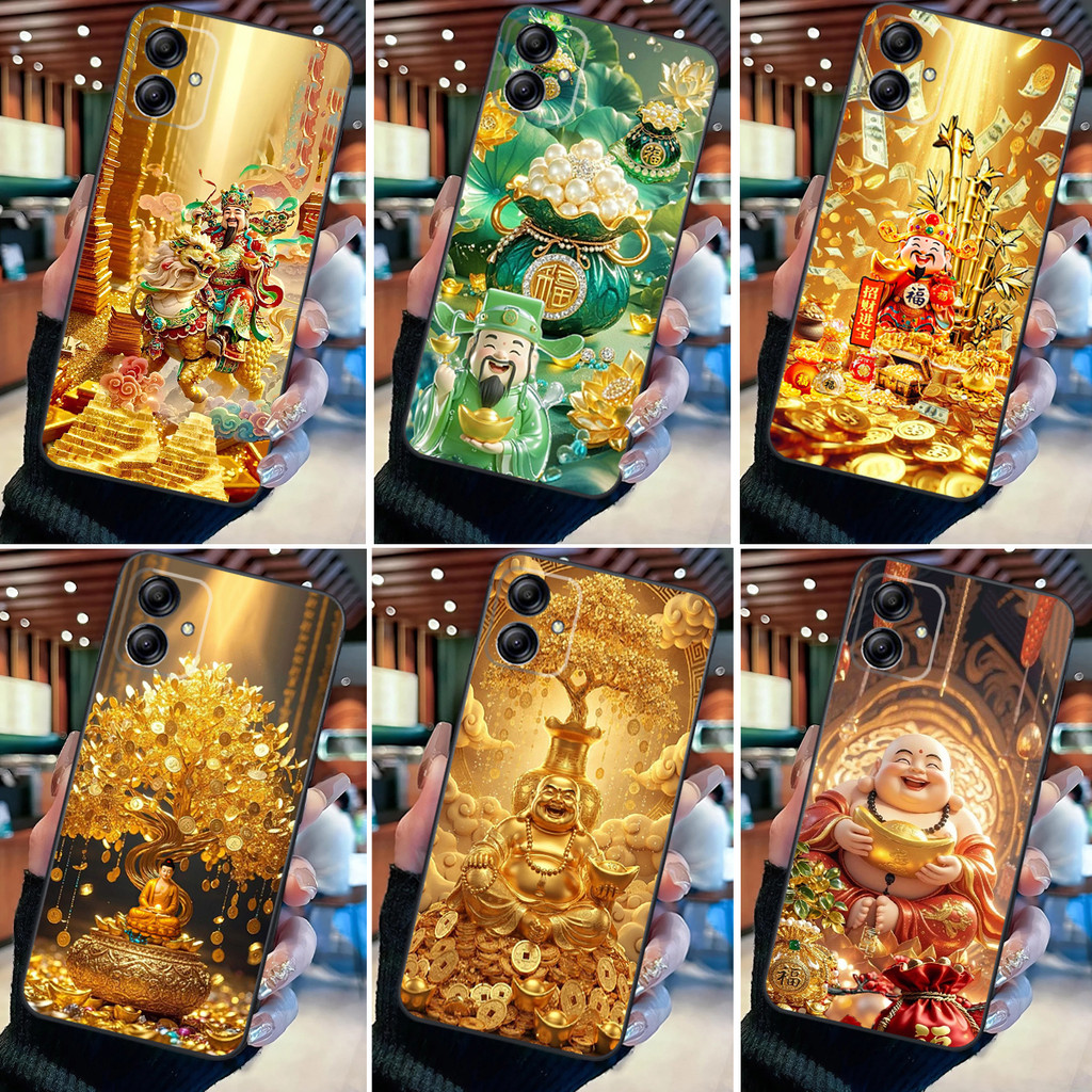 เคส Samsung A05 / Samsung A05S / Samsung A06 / Samsung A06 5G พร้อมเทพเจ้าแห่งความมั่งคั่ง กระเป๋าโช