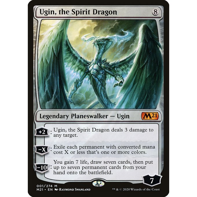 เวทมนตร์: The Gathering - Core Set 2021 - Ugin, the Spirit Dragon (1) ฟอยล์