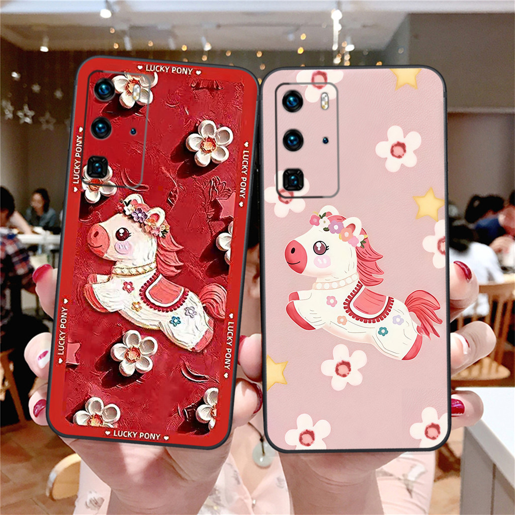 เคส Huawei P40 / P40 Pro / P40 lite พร้อมรุ่น Lucky New Year Horse น่ารัก
