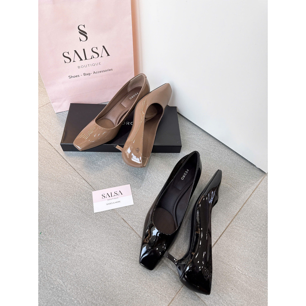 รองเท้าส้นสูงหัวเหลี่ยม PEDRO - คุณภาพแท้