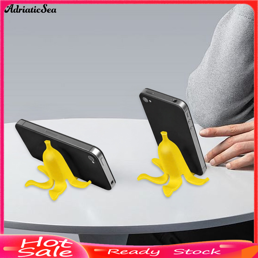 [COD]☃Banana Peel ที่วางโทรศัพท์ 3D พิมพ์โทรศัพท์มือถือสําหรับโต๊ะ Creative Banana Peel รูปของขวัญตก