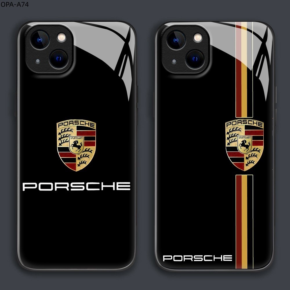 เคส For OPPO A98 A96 A95 A94 A93 A92 A91 A83 A79 A78 A77 A76 A74 4G 5G เคสโทรศัพท์ เคสออปโป้ Phone Glass Case BLK
