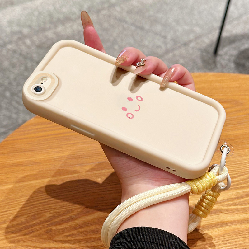 เคสสำหรับ iPhone 6 Plus 6s Plus 7 Plus 8 Plus SE 2020 X Xr Xs Max เคสโทรศัพท์สายคล้อง