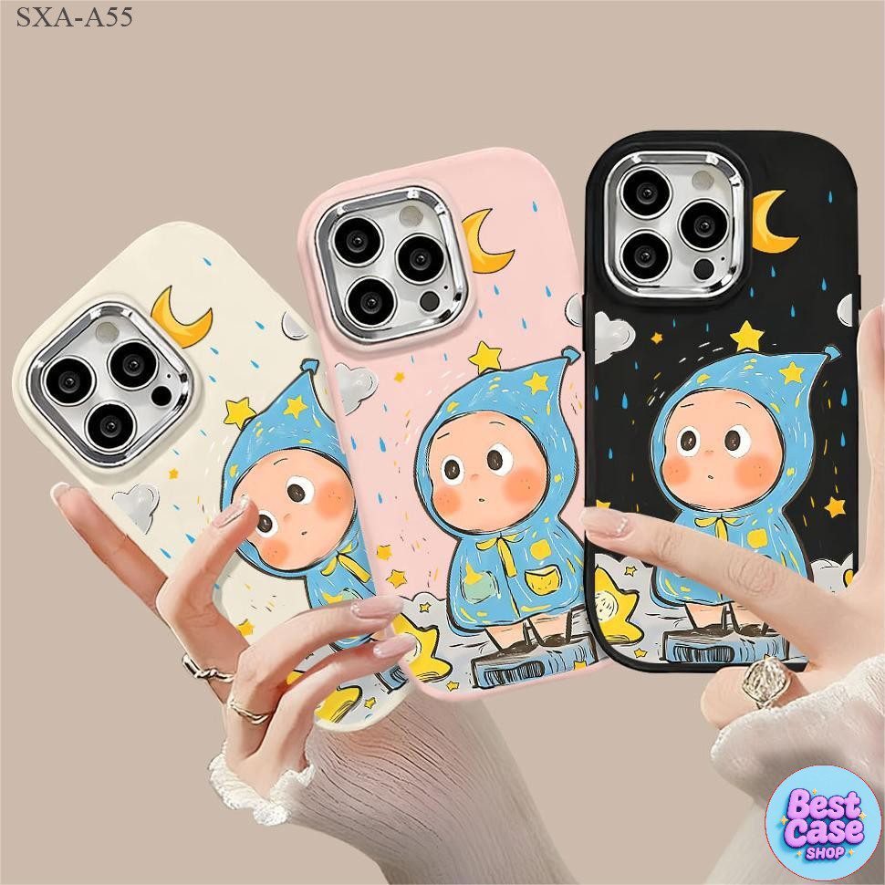 เคส For Samsung Galaxy A55 A54 A53 A50S A06 A16 A04S A05 A05S A50 A51 A15 A12 A14 A02 A03 A03S A23 A24 4G 5G ซัมซุง PD
