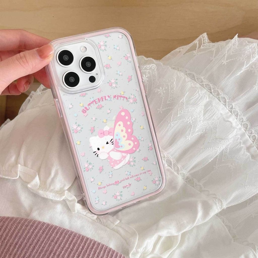 Hello Kitty สาวผีเสื้อดอกไม้ขนาดเล็กกรณี Hp Samsung A37 A17 5G Galaxy A07 A57 A32 4G A24 A56 A36 A51