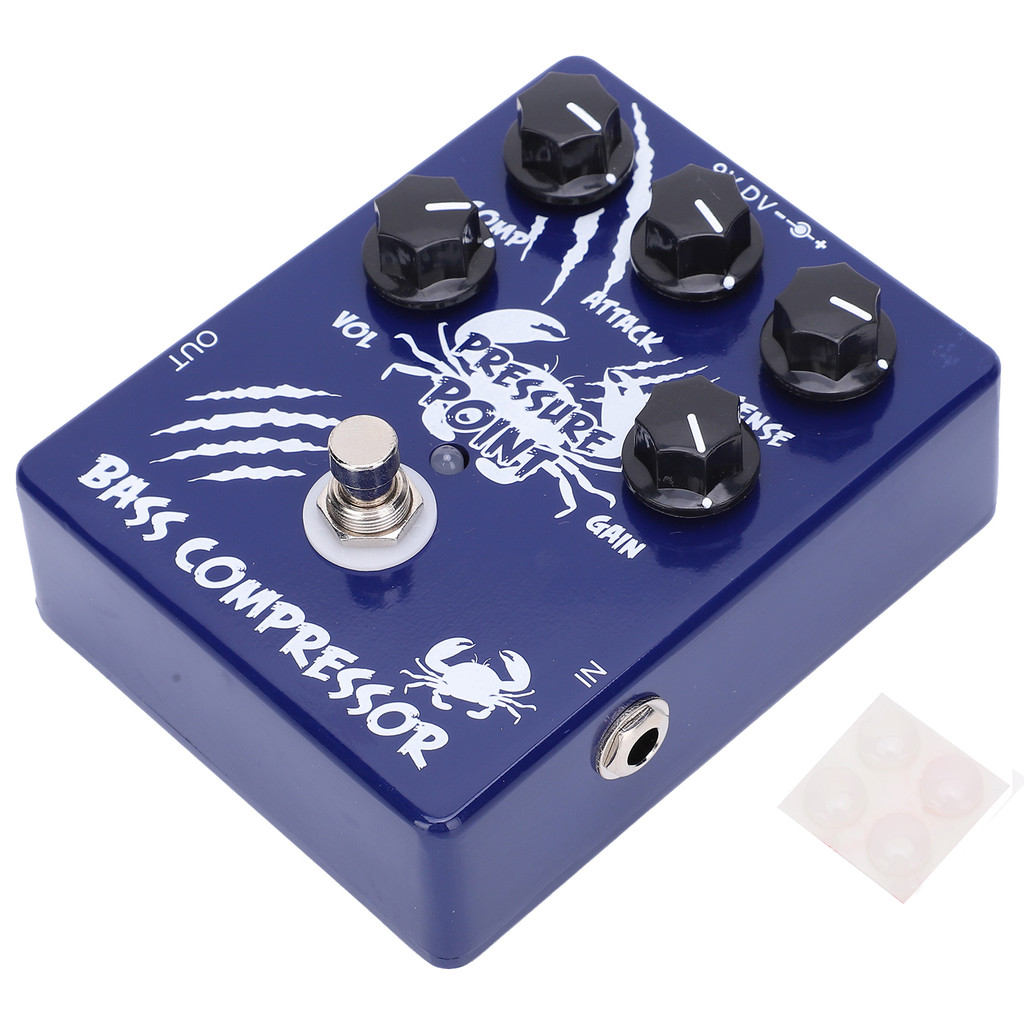 Bass Compressor Pedal Pressure Point Effect True Bypass AluminiumAlloy Shell CP45