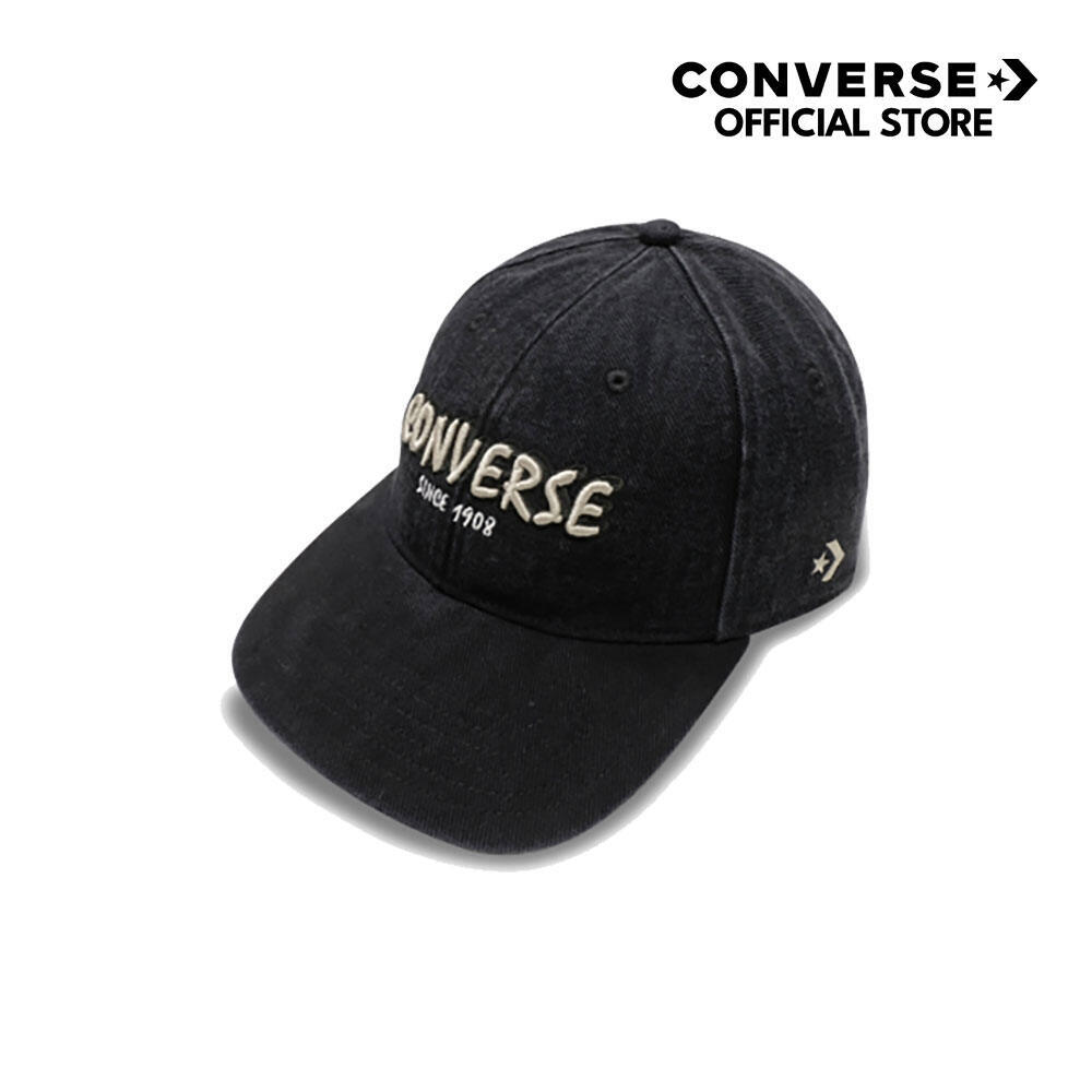 CONVERSE หมวก CONVERSE ARCHIVE BASEBALL CAP BLACK 1251366BU_S6BKXX