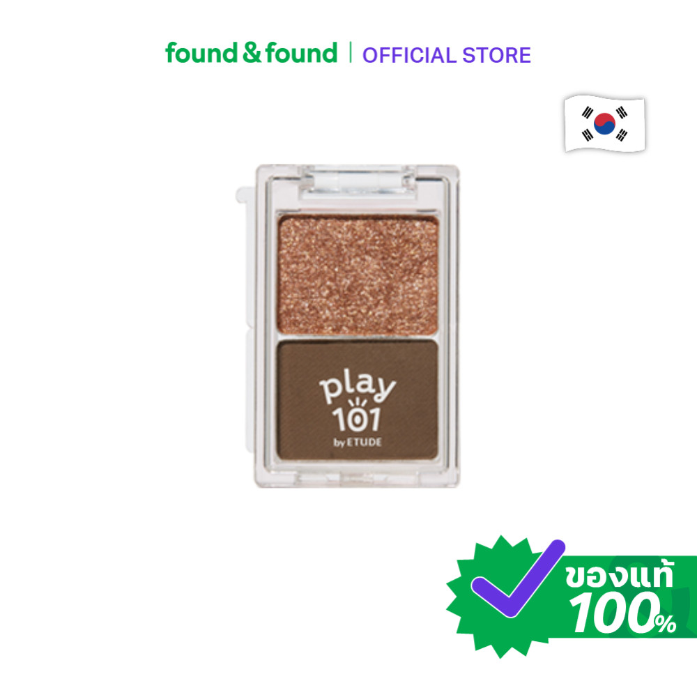 PLAY101 by Etude Dual Eye Piece 04 Syrup Take Out 1.2g อายแชโดว์ found & found
