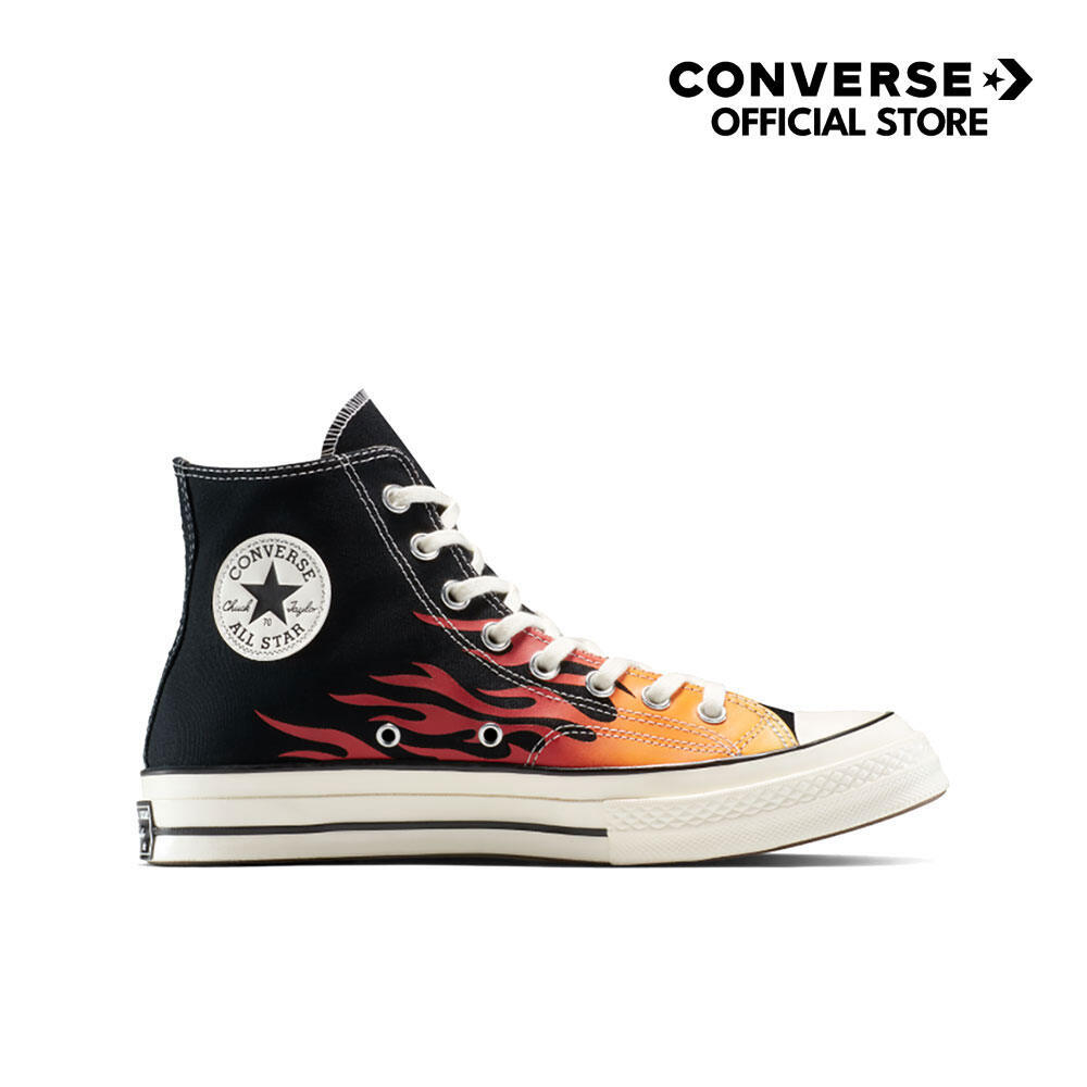 CONVERSE รองเท้า CHUCK 70 ARCHIVE G.I.D. FLAMES HI BLACK/RED UNISEX A15610CU_F5BKRE – โปรปัง