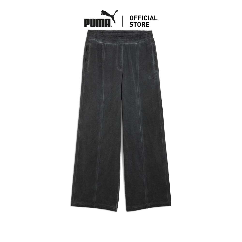 PUMA Prime/Select กางเกงวอร์มผ้าฟอกทรงโอเวอร์ไซส์แบบยูนิเซ็กส์ สีเทา - 63527344