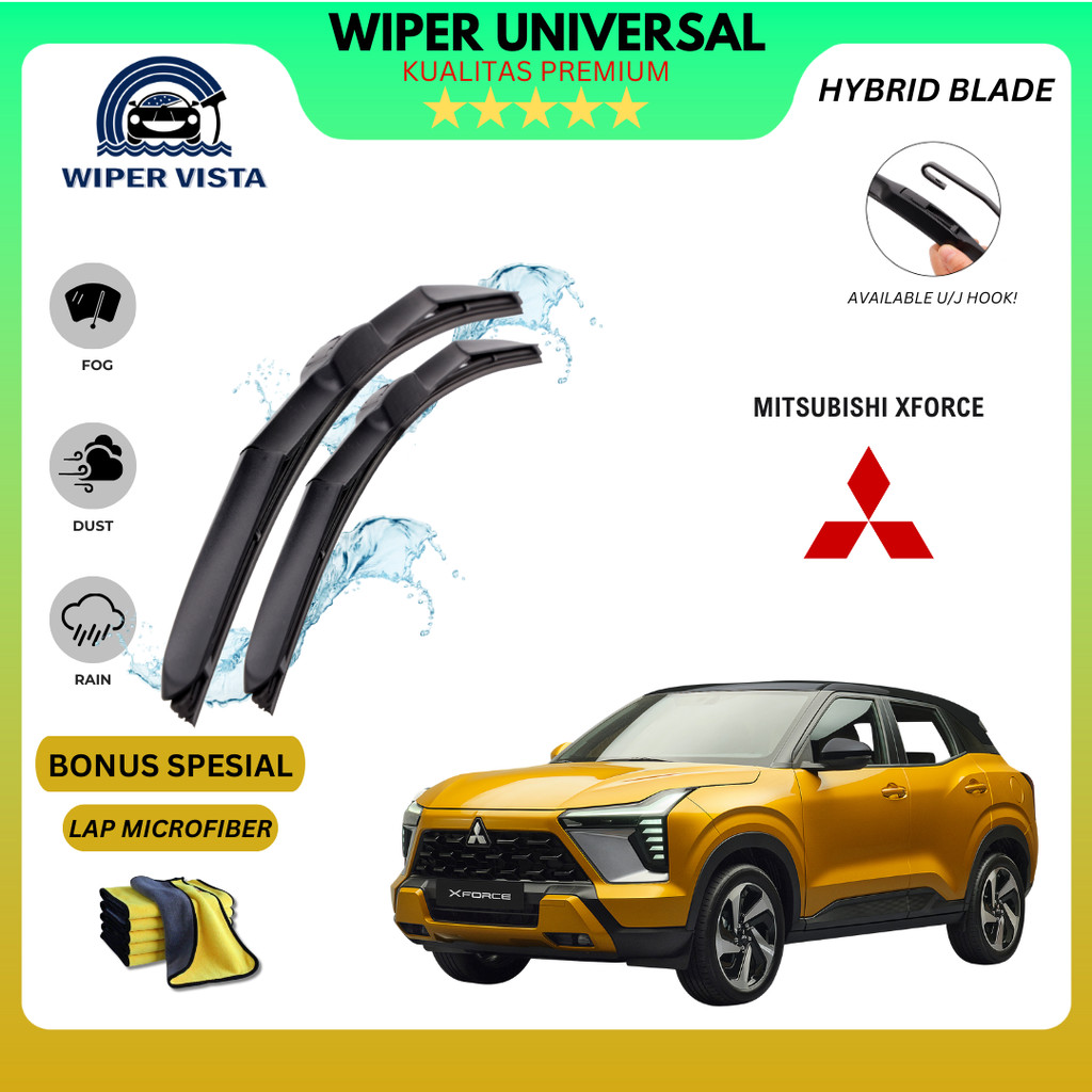 Mitsubishi XForce Hybrid ที่ปัดน้ําฝนกระจกรถยนต์ฟรีผ้าไมโครไฟเบอร์