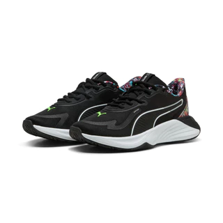 PUMA Training รองเท้าเทรนนิ่งพิมพ์ลาย PWR Hybrid Tropical สำหรับผู้หญิง สีดำ - 31146001