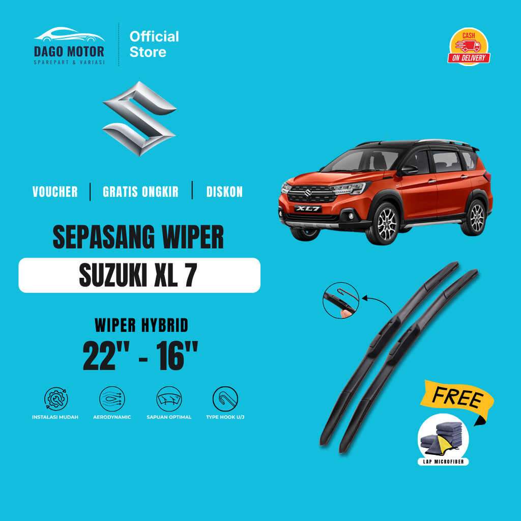 Suzuki XL7 Hybrid ที่ปัดน้ําฝนกระจกรถยนต์ฟรีผ้าไมโครไฟเบอร์