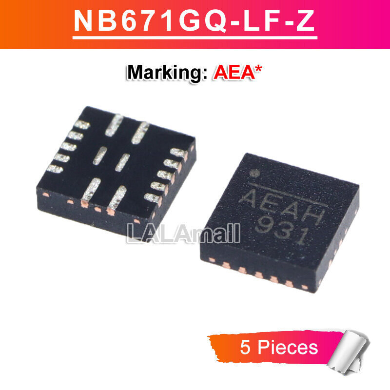 5 ชิ้น NB671GQ-LF-Z QFN NB671GQ เครื่องหมาย AEA AEAD AEAE AEAF AEAG AEAH AEAK ชิป SMD IC ใหม่เดิม