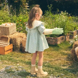 lookbookpetite mia dress mint daisy ชุดเดรสเด็กผู้หญิงแขนตุ๊กตา