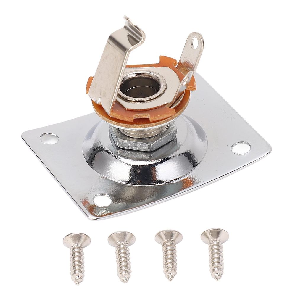 Torachel1-PH Guitar Output Jack Plate Square Shape Metal Com