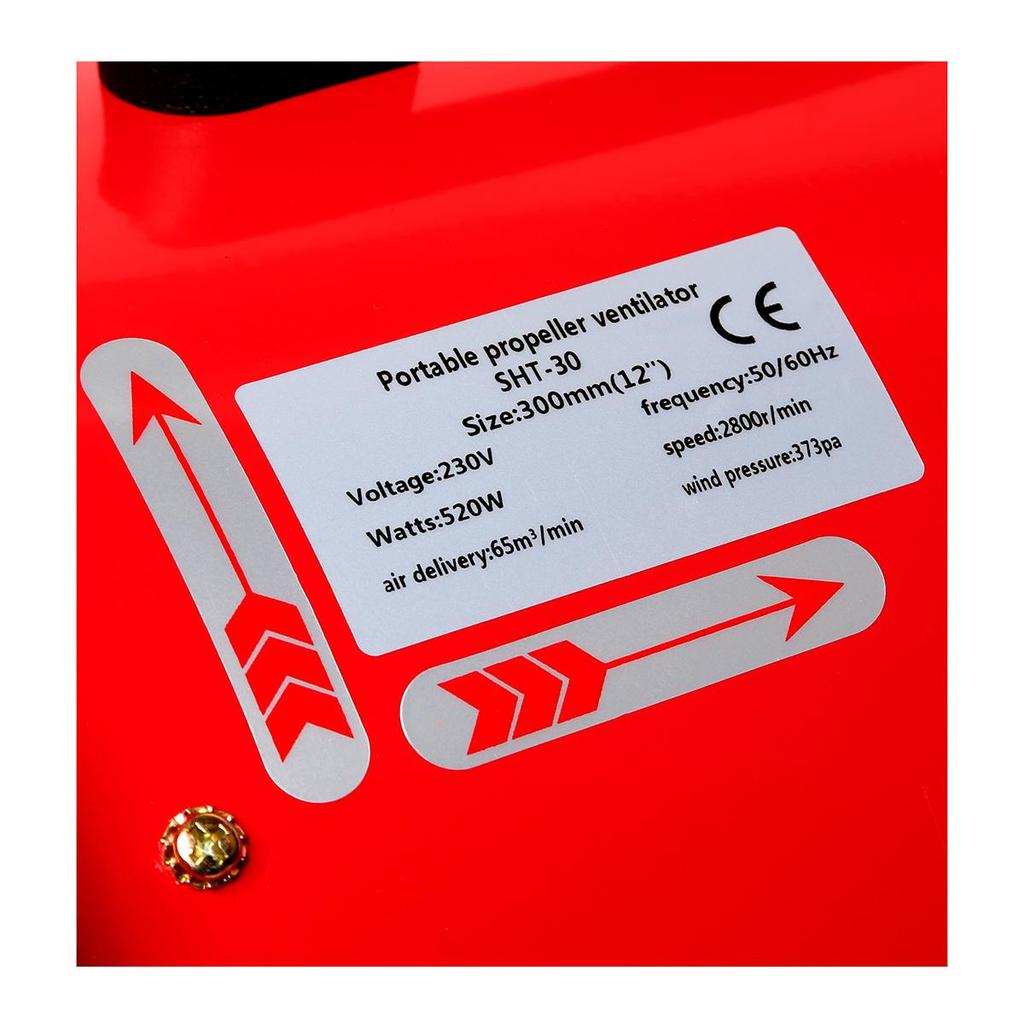 POLO SHT-30 พัดลมดูดเป่า 12 นิ้ว (สินค้าพร้อมจัดส่งทันที) ถ่ายเทความร้อน งานดูดหรือเป่าลมในปริมาณมาก (เฉพาะตัวเครื่อง) - รูปที่ 2