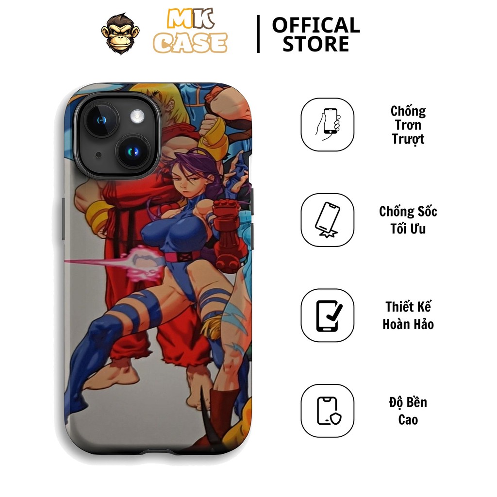 Street Fighter Vs X-Men ที่ไม่ซ้ํากัน Retro MK CASE เคสโทรศัพท์สําหรับ Iphone 11 12 13 14 15 16 Plus