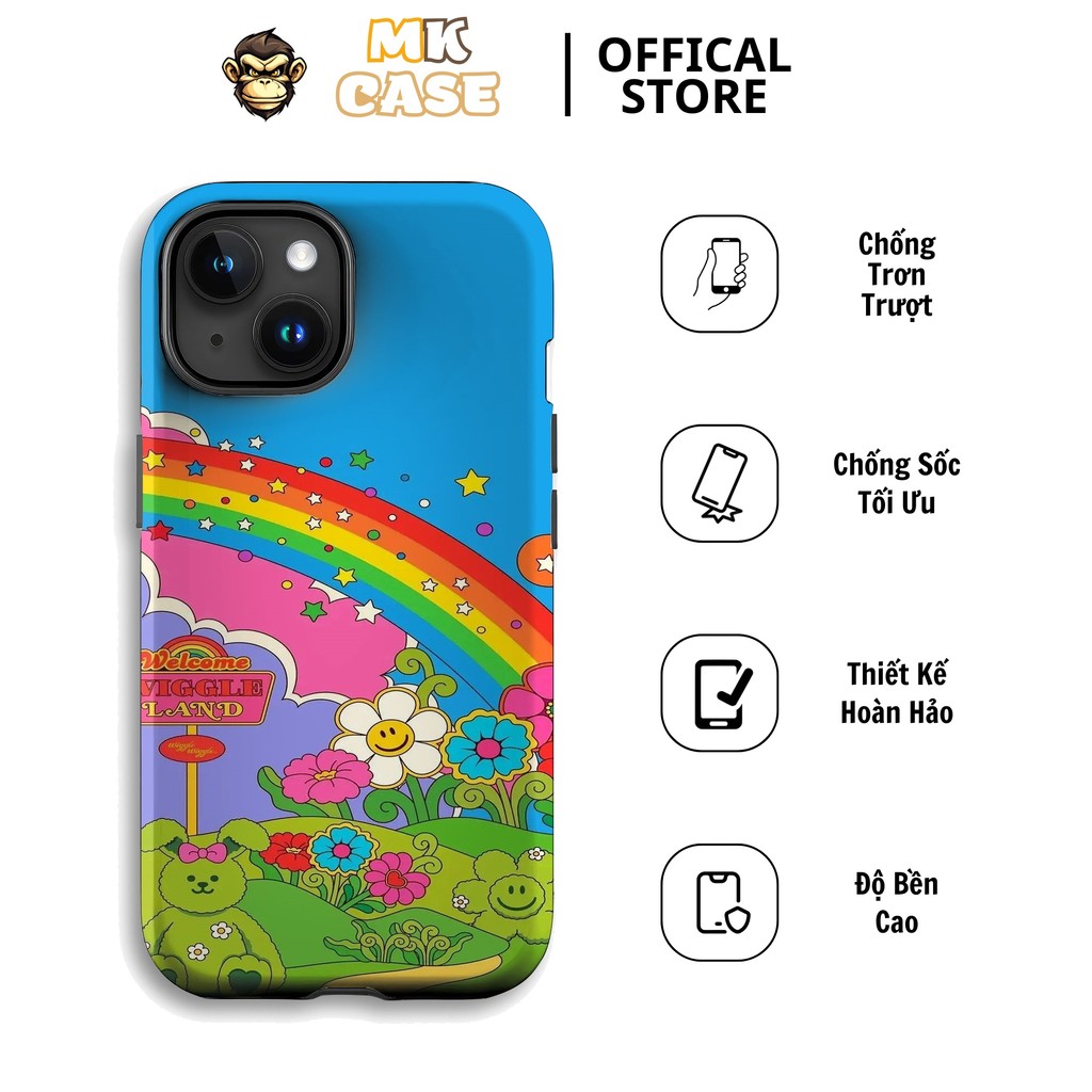 Lovely Rainbow Wiggle Land MK CASE เคส iPhone สําหรับ iPhone 7/8/11/12/13/14/15/16 Plus