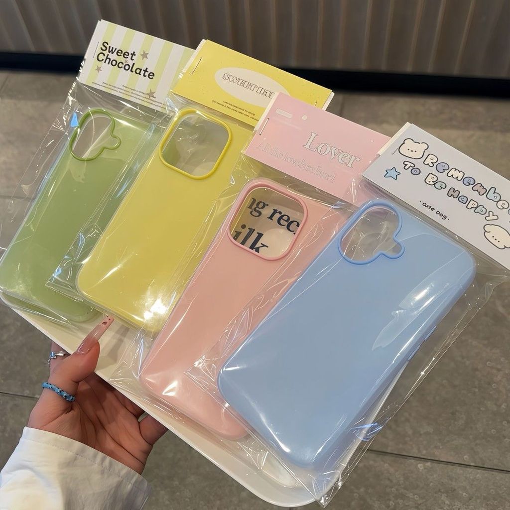 HP ล่าสุด 2 In 1 Jelly Color Macaroni 2025 เคส Iphone 16 Pro Max 17 Pro Max 15 14 13 11 12 Pro 16 Pl