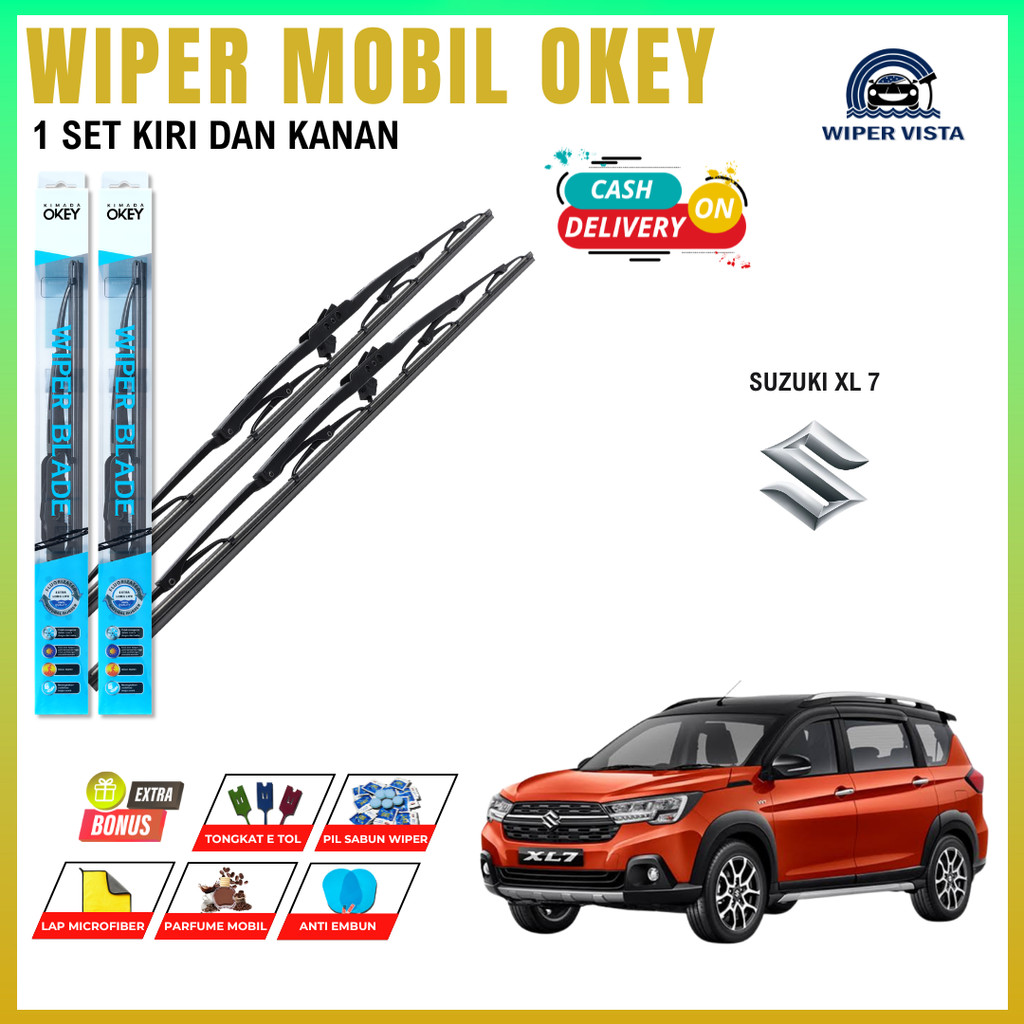 Suzuki XL7 ที่ปัดน้ําฝนกระจกรถยนต์แบบธรรมดาฟรี 5 โบนัส