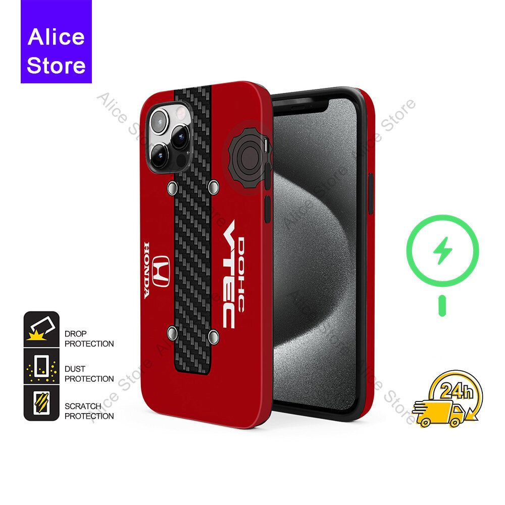 JDM Honda B16 เครื่องยนต์ B เคสโทรศัพท์สําหรับ iPhone 17 Pro Max / iPhone 16 Pro Max / 15 Pro Max / 