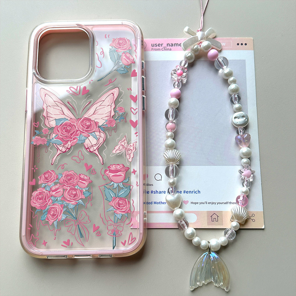 ดอกไม้ผีเสื้อ [Shop Blouse] Vivo V60 Lite 5G V50 Lite Y400 Y21D Y29 4G Ckk Clear กันกระแทกพรีเมี่ยมท